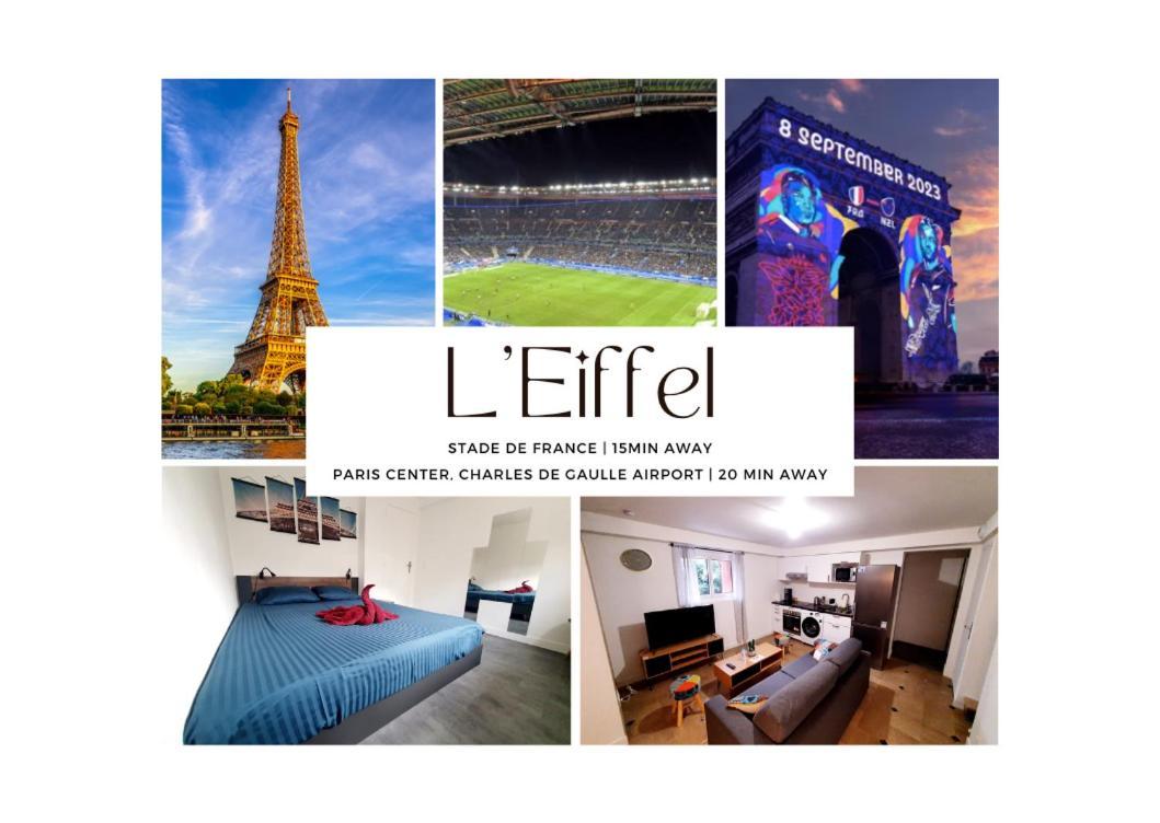 L'Eiffel - Self Checking, 20Min From Paris Appartement Drancy Buitenkant foto