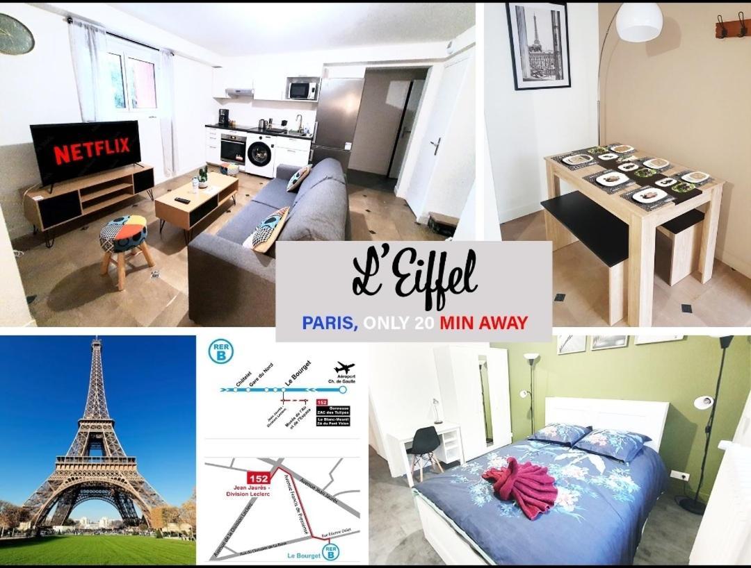 L'Eiffel - Self Checking, 20Min From Paris Appartement Drancy Buitenkant foto